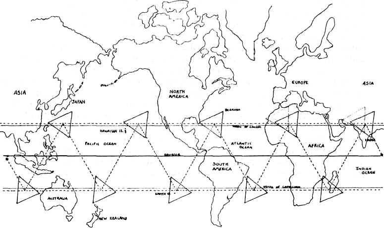 Show map of bermuda triangle