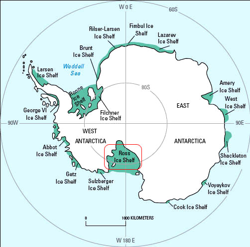  plataforma de Ross (Ross Ice Shelf)