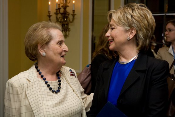 madeleine albright  hillary clinton