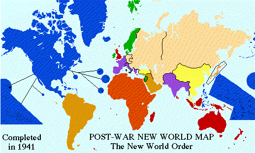 About The New World Order Map. This map was discovered by Helen Somers in a 