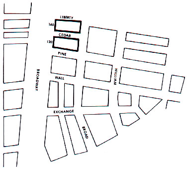 new york city map broadway. Morris Plan of NY 120 Broadway