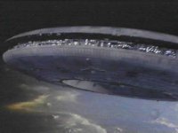 alien ship in orbit