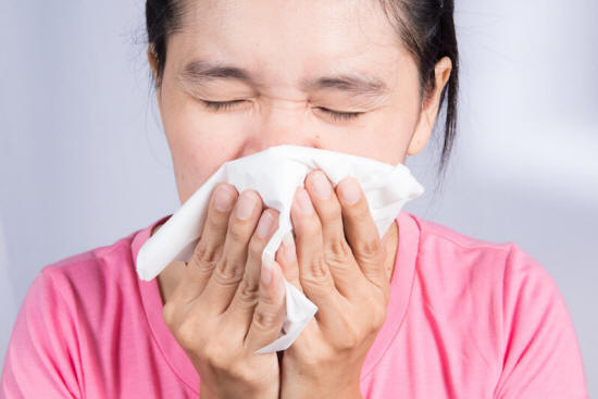 Place coconut oil on your fingertip and apply it inside your nostrils