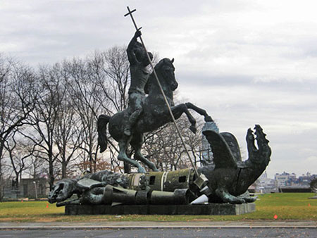 Risultati immagini per ONU and statua di san giorgio