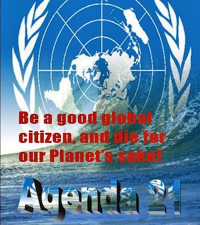 Resultado de imagen de agenda 21 de exterminio de la poblacion mundial