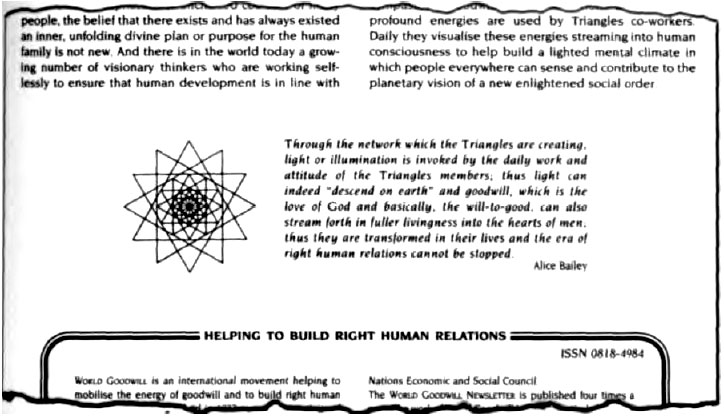 What does a triangle inside a circle mean?